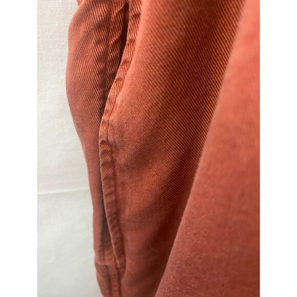 Gap Women's XXL Rust Orange Pullover Knee Length Shirt Dress with side Pockets - Picture 3 of 8